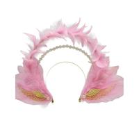 Luxurious Gothic Styles Hair Accessory Elegant Feathered Headwear Stylish Headband Decoration For Special Occasions