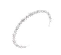 Luxurious Hairband with Rhinestones & Pearls, Sturdy Comfort Fit for Evening Occurrence, Stylish Accessory Bridal Hairband with Faux Pearls