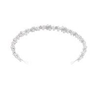 Luxurious Hairband with Rhinestones & Pearls, Sturdy Comfort Fit for Evening Occurrence, Stylish Accessory Bridal Hairband with Faux Pearls