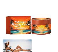 Luxurious Intensive Tanning Gel, Natural Tanning Accelerator Cream for Solarias and Outdoor Sunbathing, Quick Body Tanning, Achieve a Natural Tan of the Skin (1 Piece)