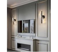 Luxurious Led mirror light Bathroom Wall Light Lighting Wall Mounted Wall Lamp Long Picture Light Modern Interior Wall Light Corridor Decor Wall Sconce Lights Fixture ( Color : Warm Light , Size : 2pc