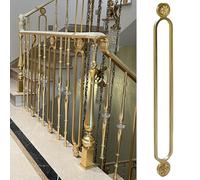 Luxurious Metal Stair Rail Baluster for Hotel/Villa/Loft - 95cm High Decorative Banister Spindle Stylish Commercial Railing System (Style 1 1 PC)
