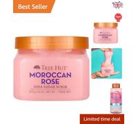 Luxurious Moroccan Rose Shea Sugar Scrub - 18 fl oz Exfoliating Body Experience