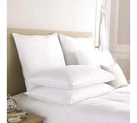 Luxurious Pair of 100% White Duck Feather Bed Medium/Firm Pillows - Mountain Moose Co.