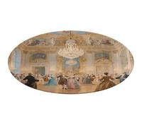 Luxurious Palace Ball Round Area Rug Non Slip Backing Doormat Water Absorbent Plush Throw Low-Pile Non-Slip Floor Mat Carpet for Living Room Bedroom Entryway Nursery Room 80 * 80cm