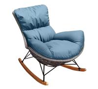Luxurious PE Rattan Lounge Chair - Comfortable Deck & Rocking Chair for Balcony, Patio, Living Room, Home Office - Stylish Outdoor Seating Solution