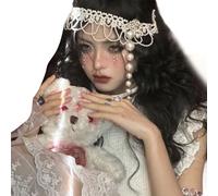 Luxurious Pearls Hairpiece With Fine Craftsmanship For Women Stylish Beaded Hairband Props For Weddings And Social Event