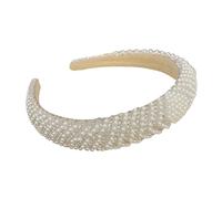 Luxurious Pearls Headband with Rhinestones Accents Great Headwear Props for Weddings Proms and Photoshoots Pearls Headband