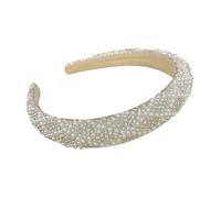 Luxurious Pearls Headband with Rhinestones Accents Great Headwear Props for Weddings Proms and Photoshoots Fashion Hair Jewelry