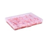 Luxurious Press On Nails Short Square French Tips Artificial False NailsArtificial Fingernails For Women Fashion Nail Designs