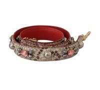 Luxurious Python Leather Bag Strap in Beige - female - Dolce & Gabbana - Bag Accessories - Multicolor - ONE SIZE - Bags ONE SIZE