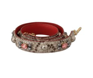 Luxurious Python Leather Bag Strap in Beige - female - Dolce & Gabbana - Bag Accessories - Multicolor - ONE SIZE - Bags ONE SIZE