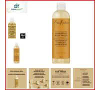 Luxurious Raw Shea Butter Body Wash, 13oz - Hydrating Myrrh & Frankincense