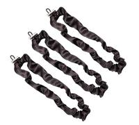 Luxurious Satins Hair Scrunchies 3 Pack Adjustable Size Silk Hairbands For Curly And Straight Hair No Slip Grips Extras Large Scrunchies