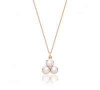 Luxurious Silver Rose Gold Pearl Pendant - Sterling Silver / Rose Gold Plated
