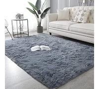 Luxurious Soft Faux Shaggy Rug 100x160cm NonSlip Plush Indoor Carpet for Kids Home Decor Living Room GrayPerfect for Playrooms and Cozy Spaces