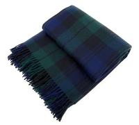 Luxurious Soft Wool Blanket - 70x60 inches large blanket - Scottish tartan, checkered, lightweight, Indoor, Winter warm, travel blanket, Bed and Sofa, Picnic Rug Campbell Clan Tartan