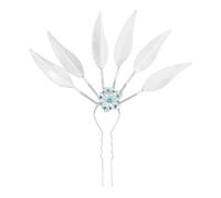 Luxurious Thai Ethnic Peacocks Leaf Hair Clip Embellished With Rhinestones Hair Accesories Hairpieces For Party