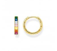 Luxurious Thomas Sabo Gold Plated Earrings - Sterling Silver / Gold Plated / Stone / Zirconia