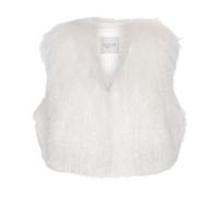 Luxurious Tibet Lamb Fur Cropped Vest - female - ENVELOPE 1976 - Waistcoats - Beige - M - Jackets M