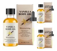 Luxurious Vanilla Cashmere Body Oil,Body Moisturizing Massage Oil,Lightly Scented and Nourishes,for Women Glowing Soothes Dryness Massage