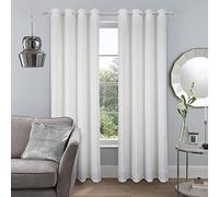 Luxurious White Blackout Velvet Curtains for Bedroom & Living Room Thermal Insulated Grommet Drapes 1 Panel W52'' x H63'' Elegant Window Treatment