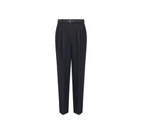 Luxurious Wool Silk Black Trousers - female - Dior - Straight Trousers - Black - S - Trousers S