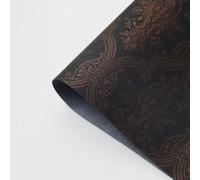 Luxurious Wrapping Paper Sheet,52x60cm 3D Embossed Flower Wrapping Paper Bouquet Packaging DIY Crafts Gifts Wrap for Christmas Wedding,10 Sheets (Black)
