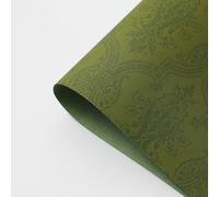 Luxurious Wrapping Paper Sheet,52x60cm 3D Embossed Flower Wrapping Paper Bouquet Packaging DIY Crafts Gifts Wrap for Christmas Wedding,10 Sheets (Green)