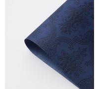 Luxurious Wrapping Paper Sheet,52x60cm 3D Embossed Flower Wrapping Paper Bouquet Packaging DIY Crafts Gifts Wrap for Christmas Wedding,10 Sheets (Navy)