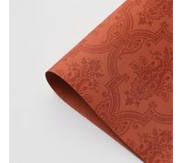 Luxurious Wrapping Paper Sheet,52x60cm 3D Embossed Flower Wrapping Paper Bouquet Packaging DIY Crafts Gifts Wrap for Christmas Wedding,10 Sheets (Brown)