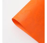 Luxurious Wrapping Paper Sheet,52x60cm 3D Embossed Flower Wrapping Paper Bouquet Packaging DIY Crafts Gifts Wrap for Christmas Wedding,10 Sheets (Orange)