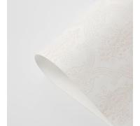 Luxurious Wrapping Paper Sheet,52x60cm 3D Embossed Flower Wrapping Paper Bouquet Packaging DIY Crafts Gifts Wrap for Christmas Wedding,10 Sheets (White)