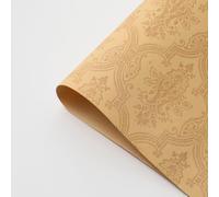 Luxurious Wrapping Paper Sheet,52x60cm 3D Embossed Flower Wrapping Paper Bouquet Packaging DIY Crafts Gifts Wrap for Christmas Wedding,10 Sheets (Yellow)