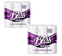 Luxuriously Soft 3 Ply Strong Quilted Bathroom Washroom Tissue