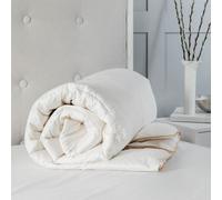 Luxury 10.5 Tog Goose Feather And Down Duvet 100% Cotton Cover Snug City White King