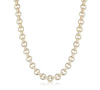 Luxury 10 mm Gold-Filled Alternate Pattern Belcher Chain with Ornate Albert Clasp - 24″ (~130 g), Hypoallergenic, CZ-Accented Statement Necklace