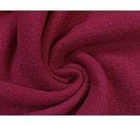 Luxury 100% Boiled Wool Fabric Material Cherry, Sample 10cmx10cm
