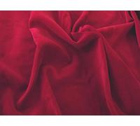Luxury 100% Cotton Velvet Velour Fabric Material - Wine, 1/2Mtr 112cmx50cm