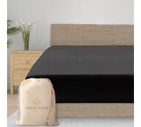 Luxury 100% Egyptian Cotton Fitted Sheet - Soft, Comfortable Sateen Weave Sheet - 1000 TC, 41cm/16" Deep - King Size - Dark Grey