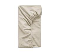 Luxury 100% Organic Cotton Perfect Fitted Sheet | Bed Sheets Double King | Pure Cotton Bedding | Cool & Crisp Percale Finish | Almond - King