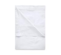 Luxury 100% Organic Cotton Perfect Flat Sheet | Bed Sheets Double King | 6 Colours | Cool & Crisp Percale Finish | White - King