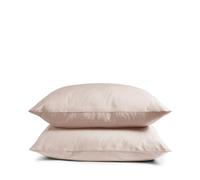 Luxury 100% Organic Cotton Superking Pillowcases | Super King Pillow cases 50 x 90cm | Luxurious Hotel Quality Pure Cotton | King Size Pillow Covers | Dusky Pink - Sateen