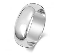 Luxury 18K D Shape Wedding Ring - Size P