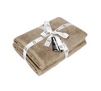 Luxury 2x 100% Ring Spun Cotton Highly Absorbent and Quick Dry Bath Sheet Super Soft Hotel Quality Towel 90x170 (Cotton, Beige)