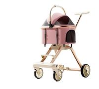 Luxury 3-in-1 Pet Stroller with Detachable Carrier, 4-Wheel Design for Medium Dogs, Cats, Puppies & Kittens - Perfect for Travel & Outdoor Adventures