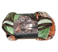 Luxury 3D Animal Fleece Throws for sofas Large - Warm Soft Faux Fur Blanket for Bed Sofa living Room (Throws for Sofas Large Mix Tiger, King (U.K. Standard))