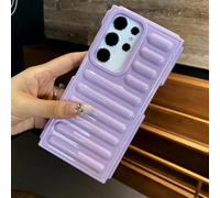Luxury 3D Stripe Cushion Armor Case For Samsung Galaxy S25 S24 S23 Ultra Plus FE A55 A35 M55 M15 F55 Shockproof Cover,Purple,For Samsung A06