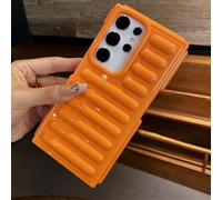 Luxury 3D Stripe Cushion Armor Case For Samsung Galaxy S25 S24 S23 Ultra Plus FE A55 A35 M55 M15 F55 Shockproof Cover,orange,For Samsung S25Ultra