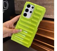 Luxury 3D Stripe Cushion Armor Case For Samsung Galaxy S25 S24 S23 Ultra Plus FE A55 A35 M55 M15 F55 Shockproof Cover,green,for Samsung S24 Plus